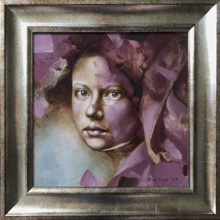 olaf_czyz_malarstwo_portret_z_rozami_mini_2024_framed 2.jpg